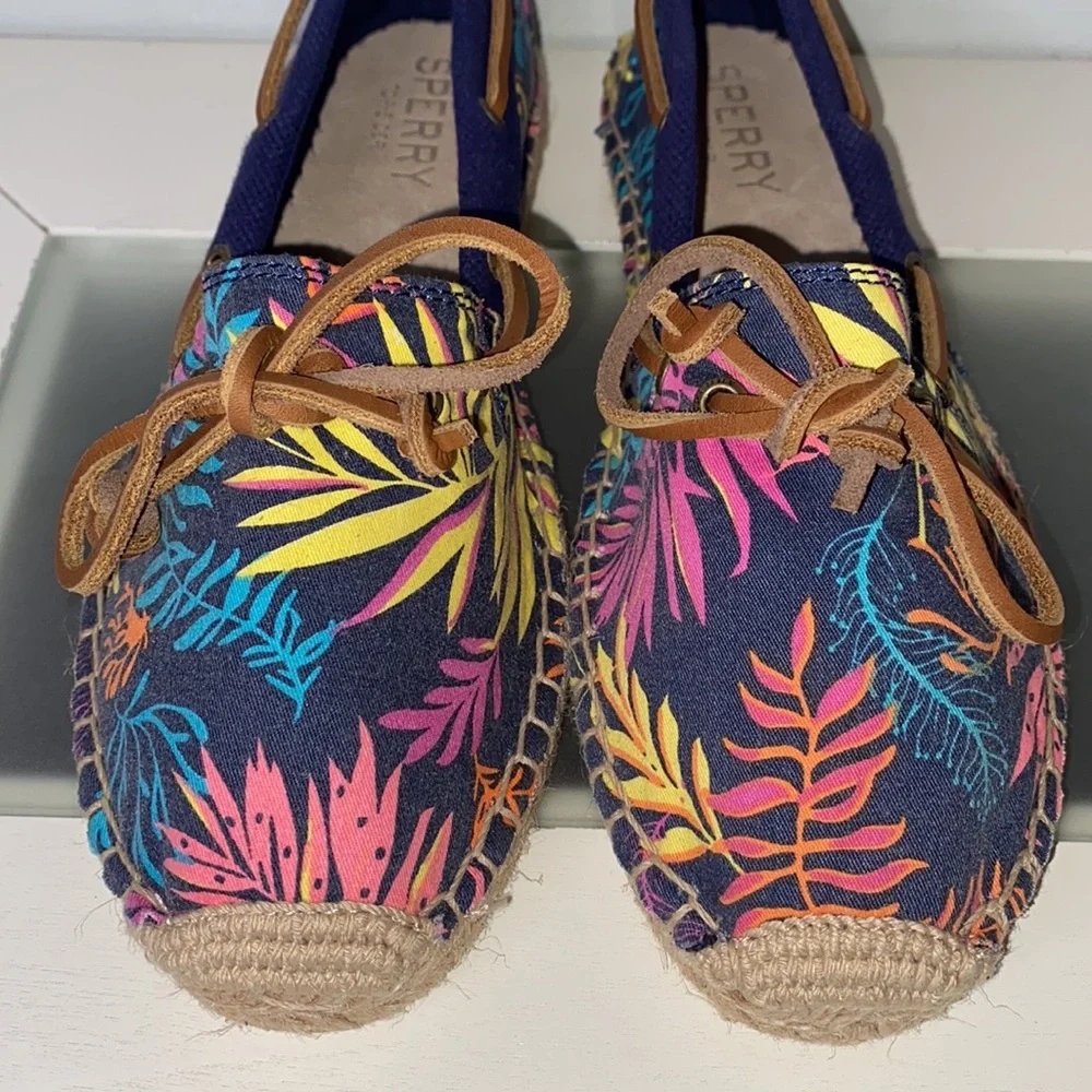 Sperry Katama Cape Espadrille Seaweed Flats Women’s Size 7.5-NWOB